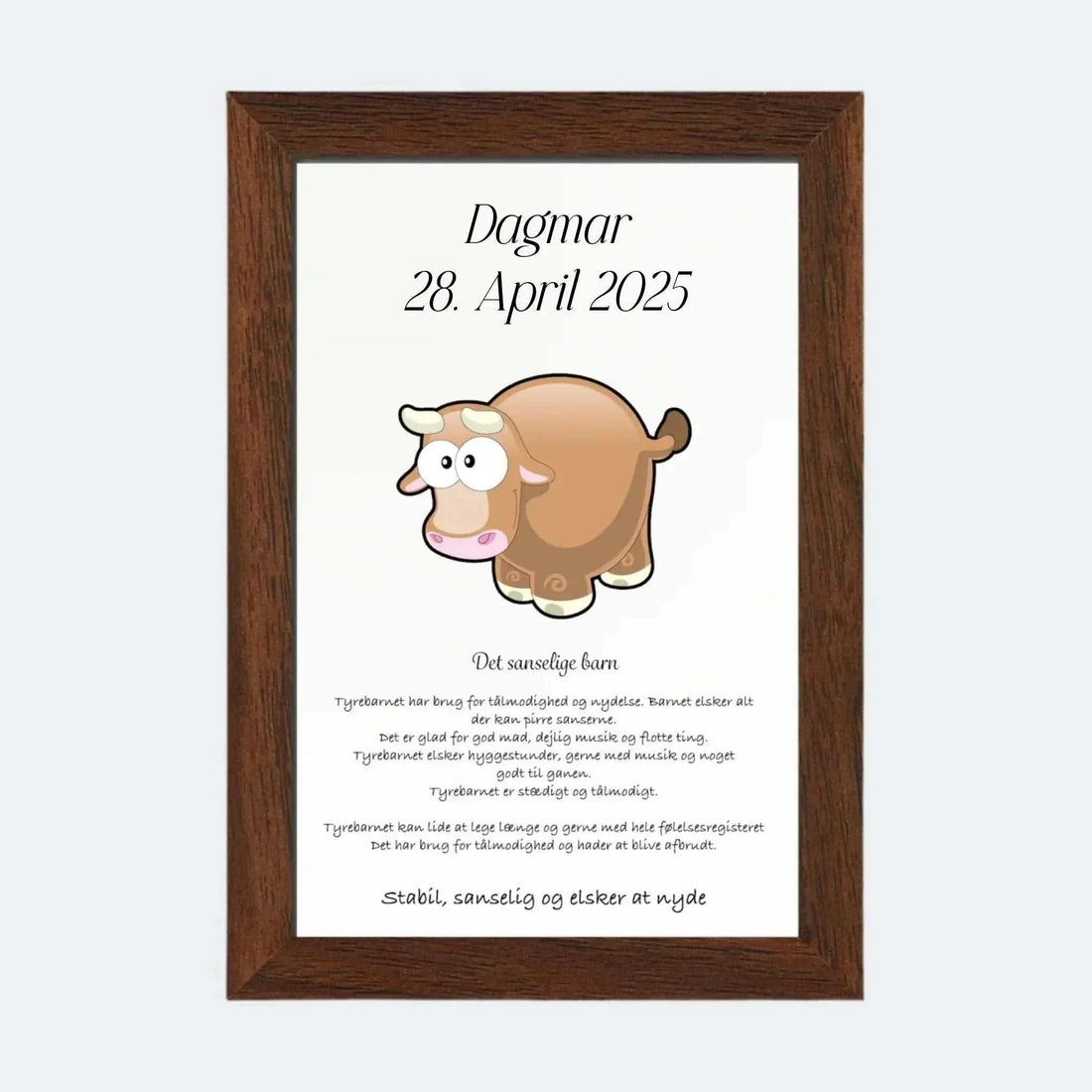 Plakat med stjernetegn - Tyren Customizer TeeInBlue 10x15 Uden ramme 10x15