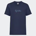 T-shirt til børn - Med navn Customizer TeeInBlue T-shirt Print på front Navy 3-4 år