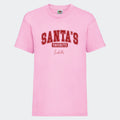 T-shirt til børn - Santas Favorite Customizer TeeInBlue T-shirt Print på front Lyserød 3-4 år