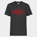 T-shirt til børn - Santas Favorite Customizer TeeInBlue T-shirt Print på front Sort 3-4 år