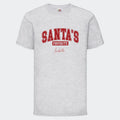 T-shirt til børn - Santas Favorite Customizer TeeInBlue T-shirt Print på front Lysegrå 3-4 år