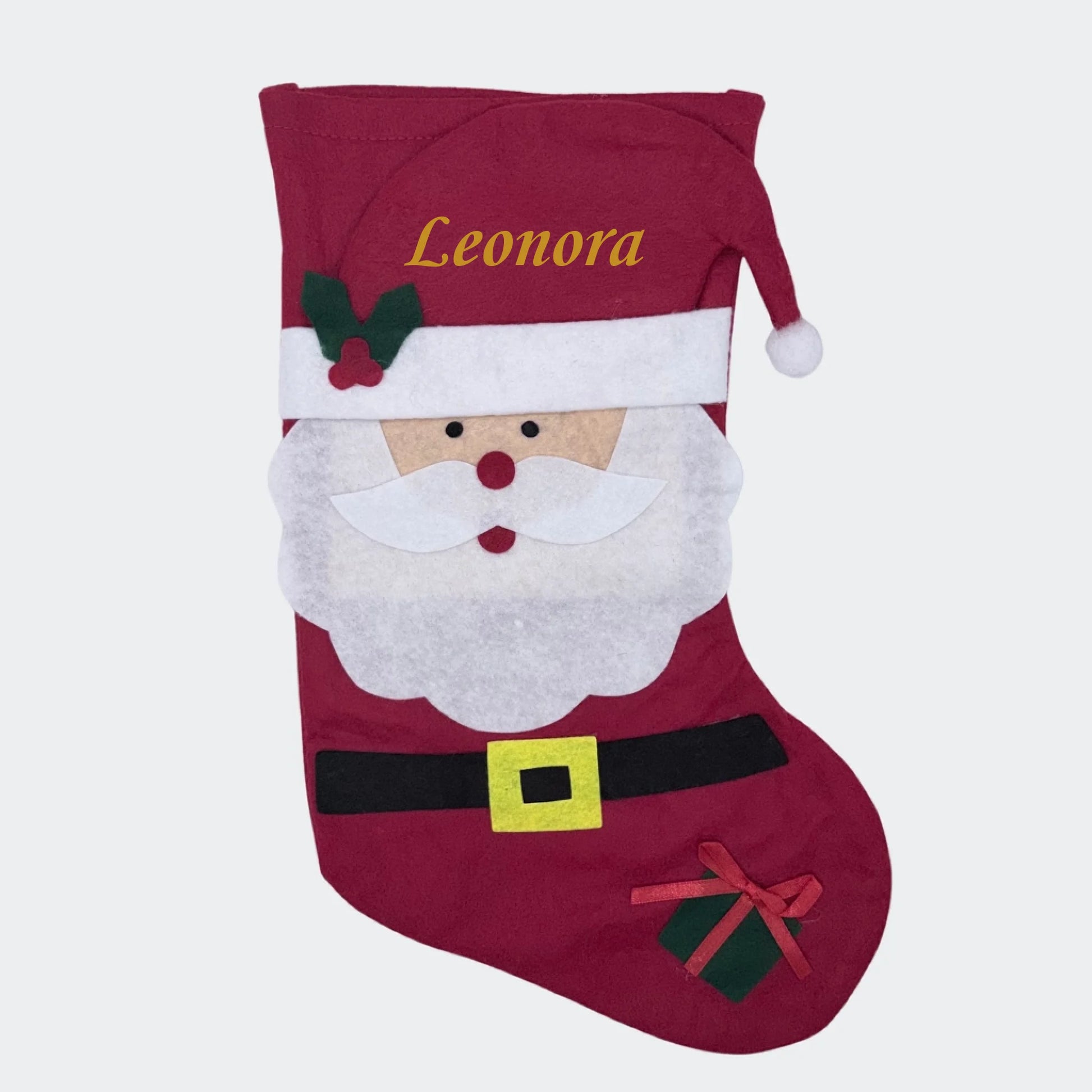 Julesok med navn- Julemand med gave Customizer TeeInBlue Julesok - Julemand 56778 3456