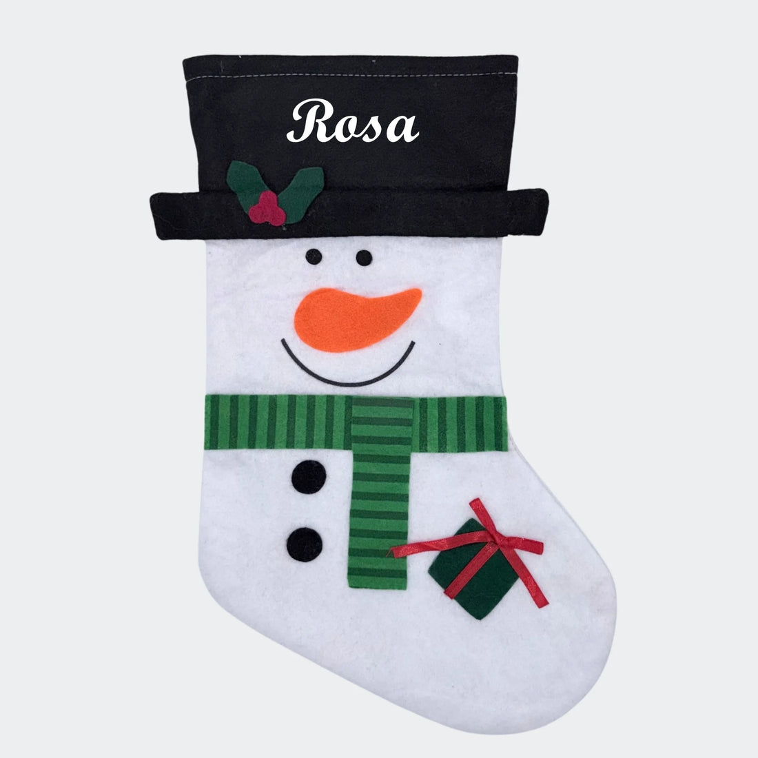 Julesok - Snemand med gave Customizer TeeInBlue