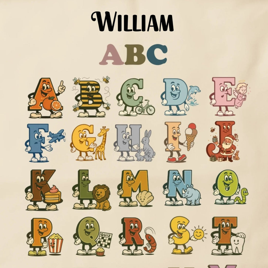 Plakat ABC Customizer TeeInBlue ABC plakat natur a3
