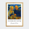 Plakat Ai genereret Vangogh Painting - Upload eget billede Customizer TeeInBlue A3 Bambus A3