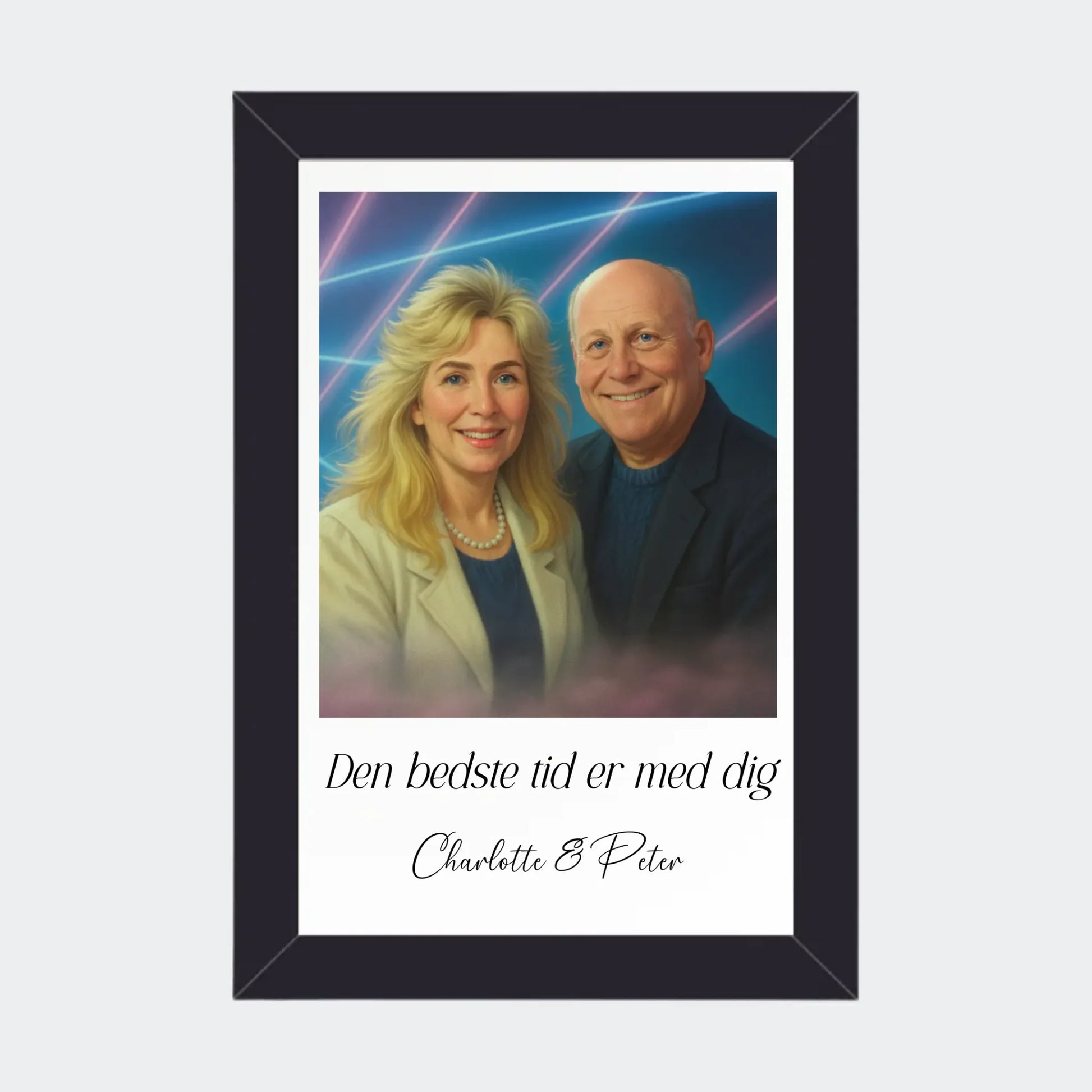 Plakat Ai genereret 1980s - Upload eget billede Customizer TeeInBlue 10x15 Sort 10x15