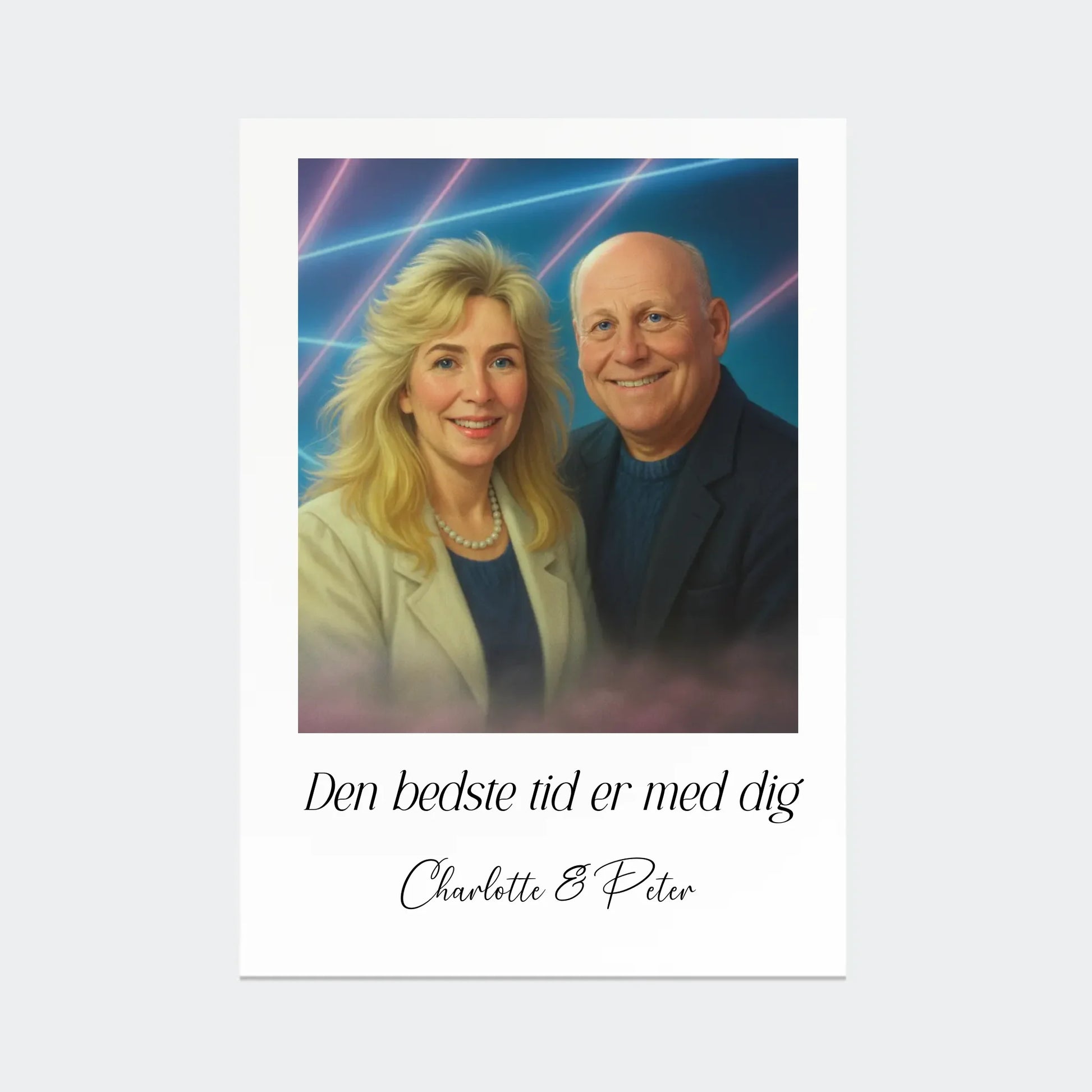 Plakat Ai genereret 1980s - Upload eget billede Customizer TeeInBlue A3 Uden ramme A3