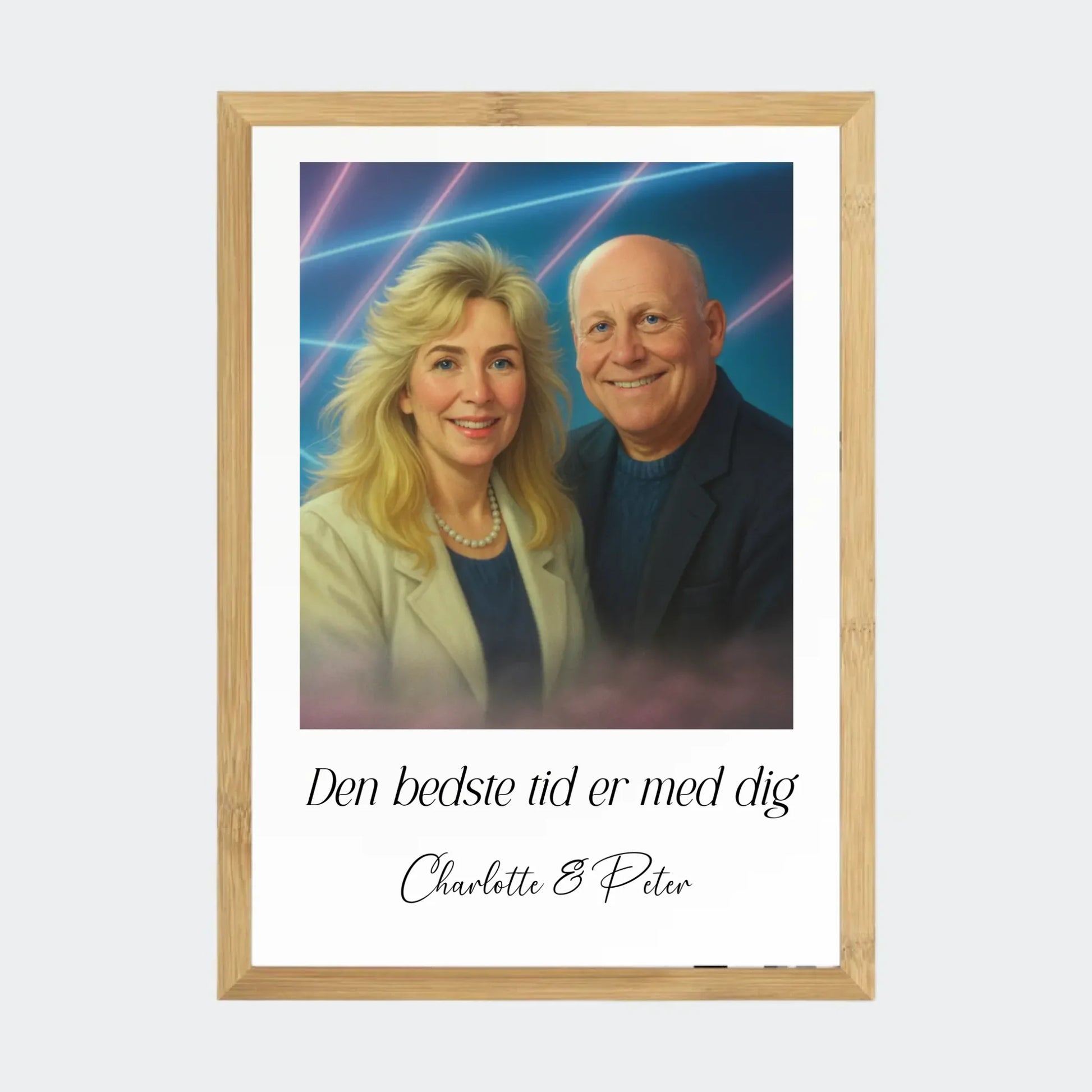 Plakat Ai genereret 1980s - Upload eget billede Customizer TeeInBlue A3 Bambus A3