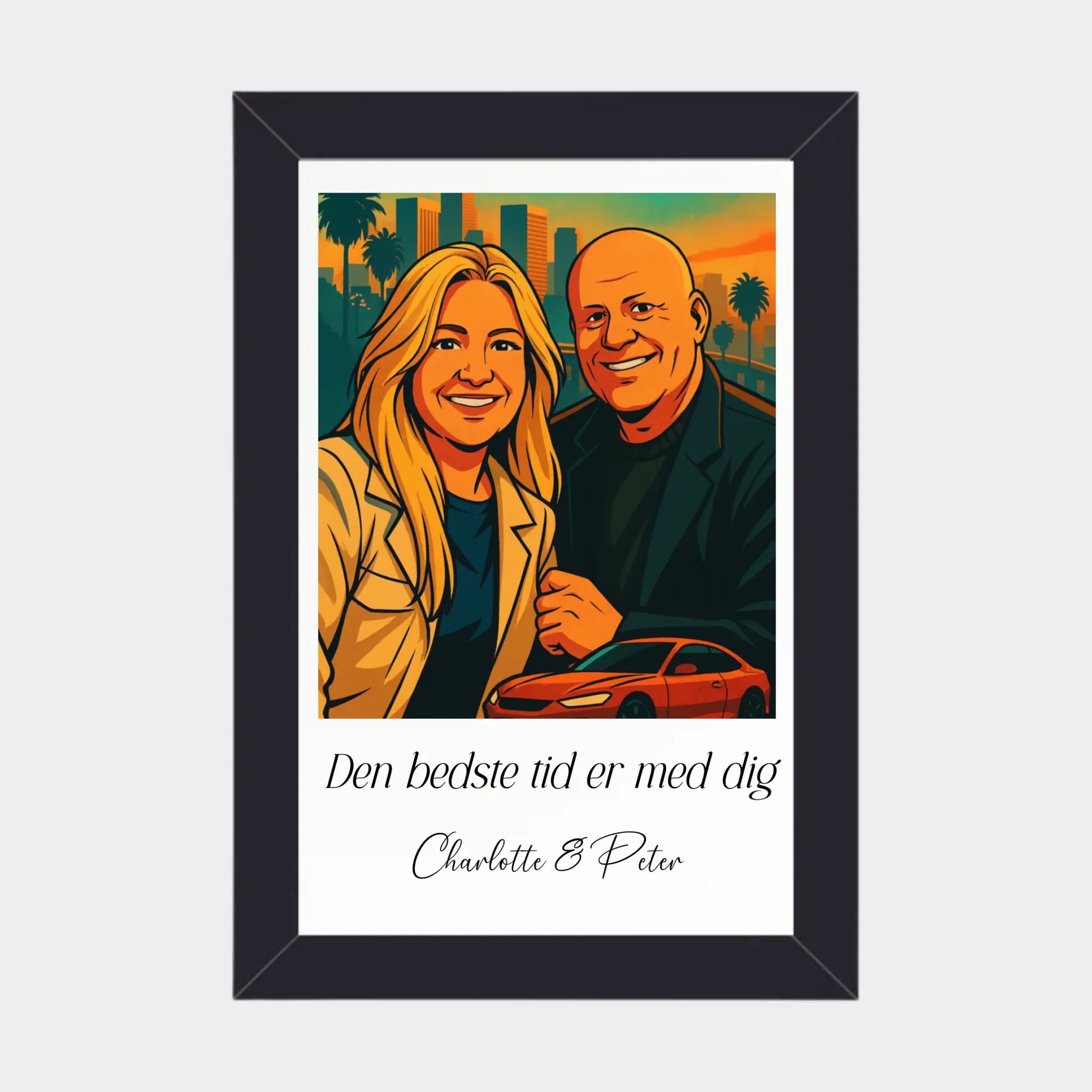 Plakat Ai genereret GTA - Upload eget billede Customizer TeeInBlue 10x15 Sort 10x15