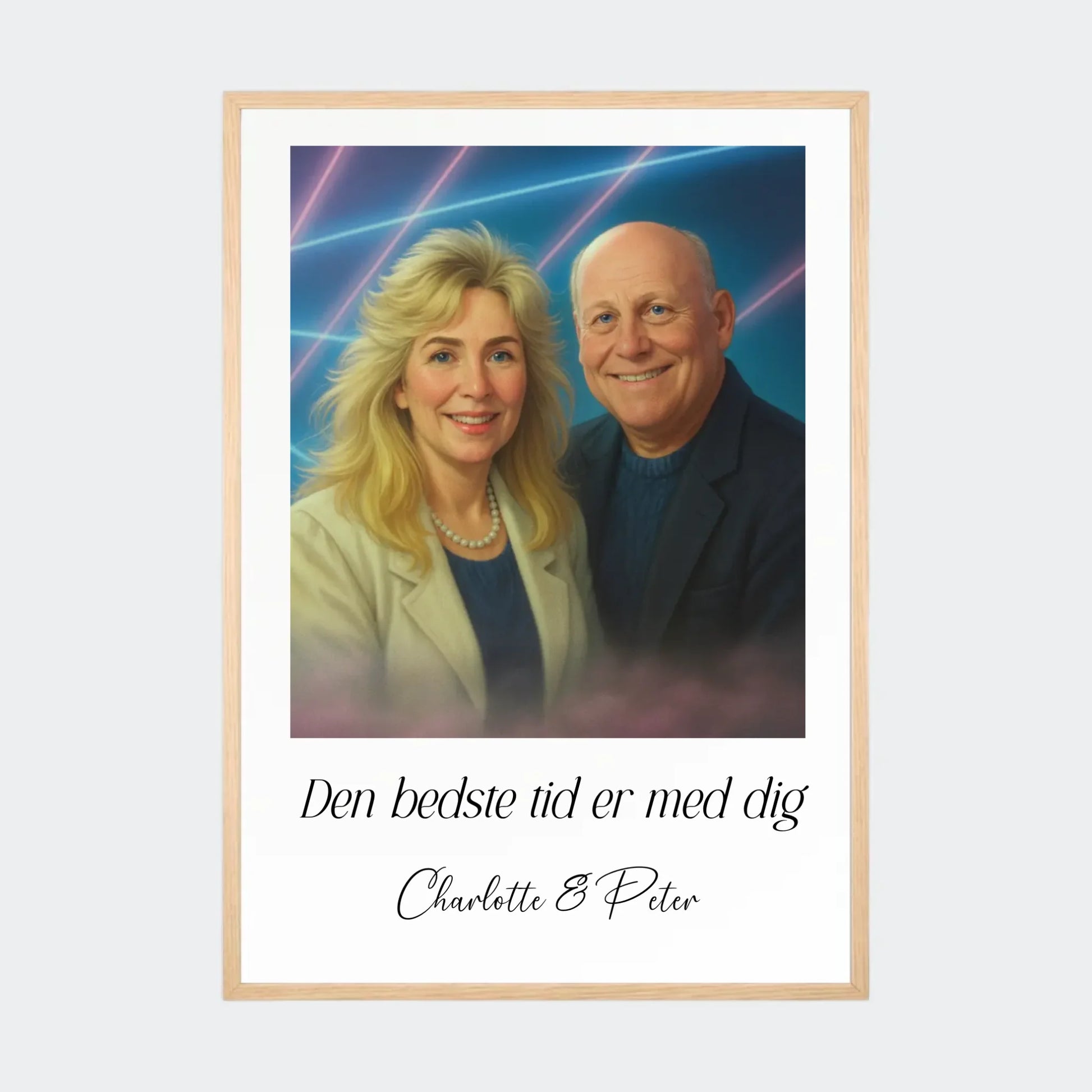 Plakat Ai genereret 1980s - Upload eget billede Customizer TeeInBlue A2 Natur eg A2