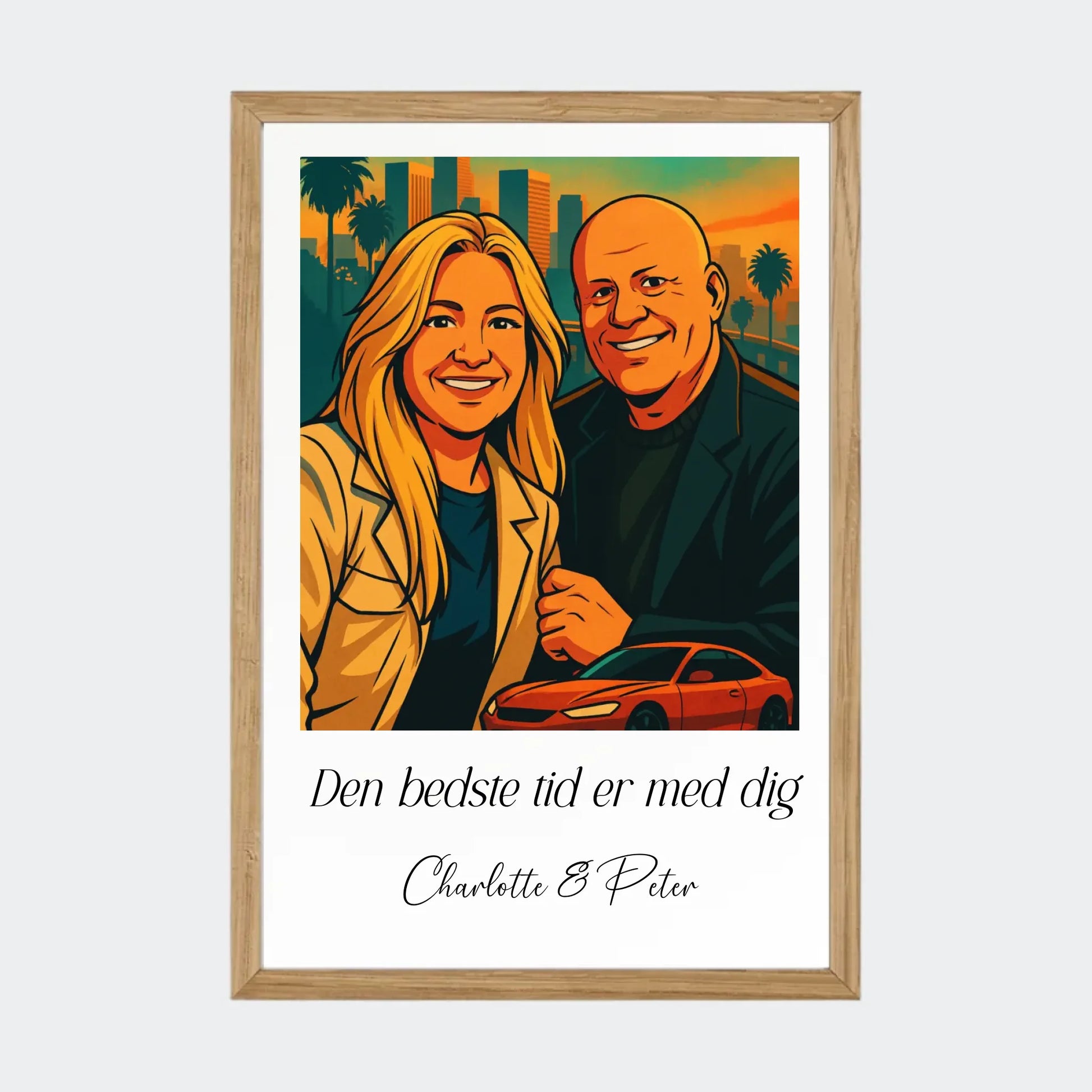 Plakat Ai genereret GTA - Upload eget billede Customizer TeeInBlue A4 Massiv eg A4