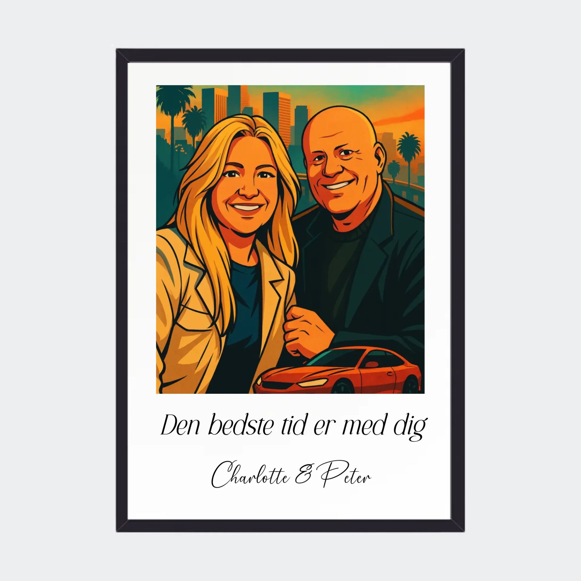 Plakat Ai genereret GTA - Upload eget billede Customizer TeeInBlue A3 Sort A3