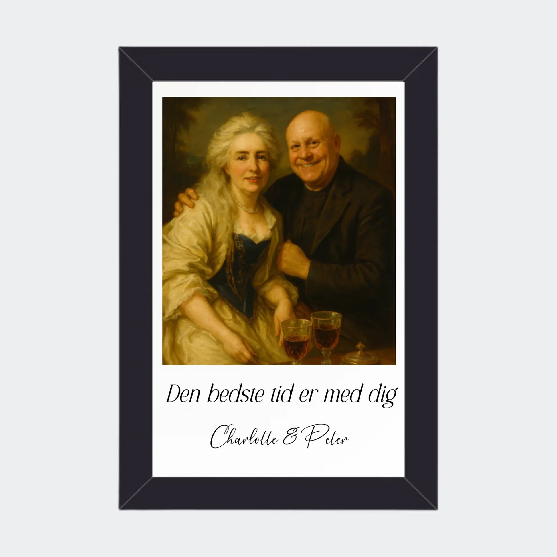 Plakat Ai genereret Royal Potrait - Upload eget billede Customizer TeeInBlue 10x15 Sort 10x15