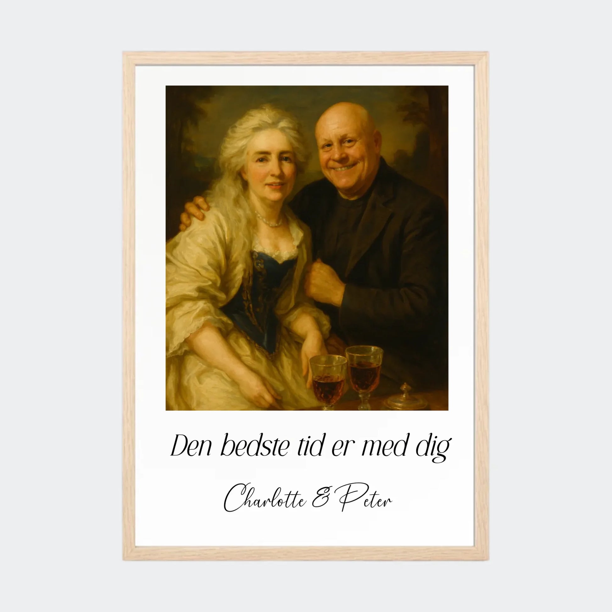 Plakat Ai genereret Royal Potrait - Upload eget billede Customizer TeeInBlue A3 Natur eg A3