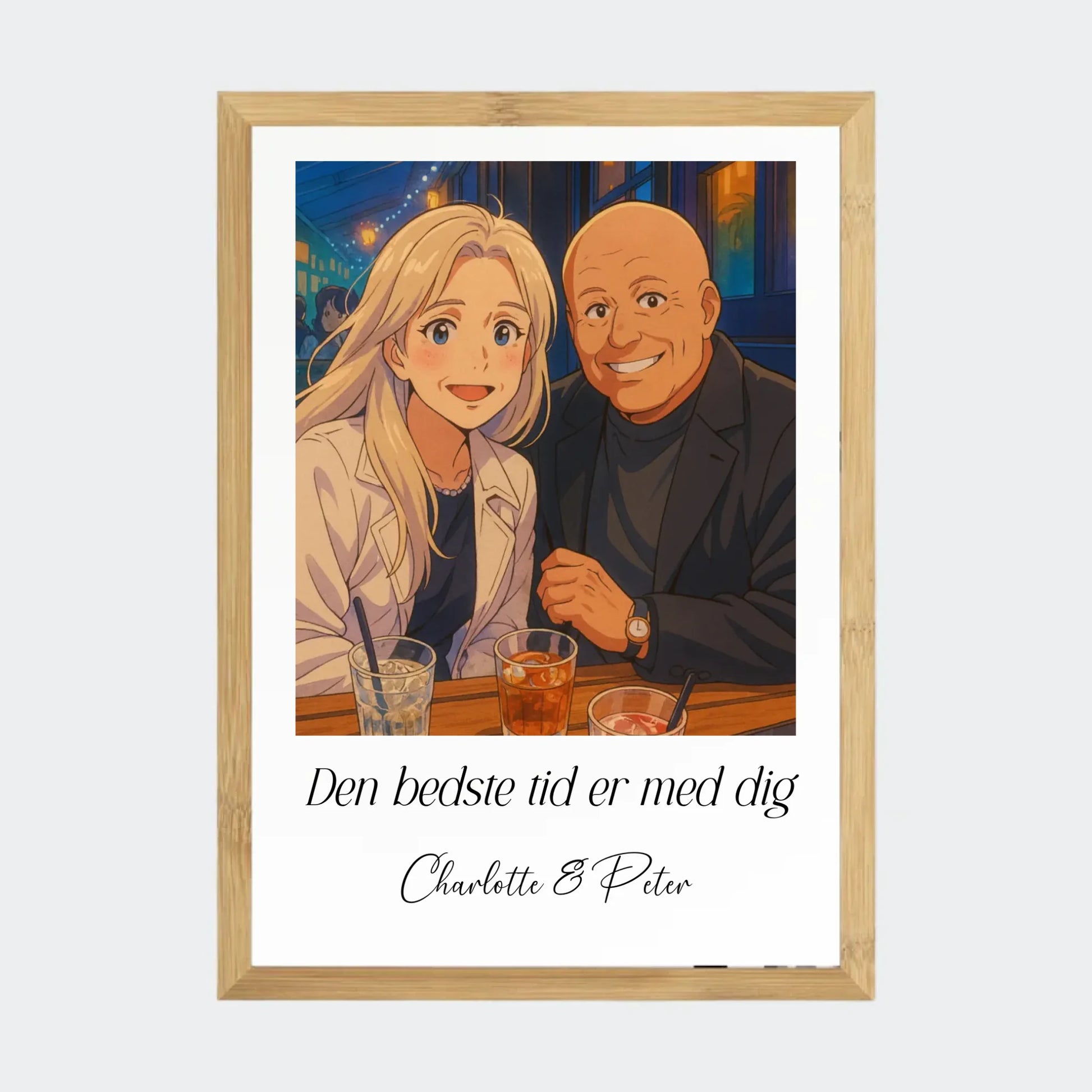 Plakat Ai genereret Anime - Upload eget billede Customizer TeeInBlue A3 Bambus A3