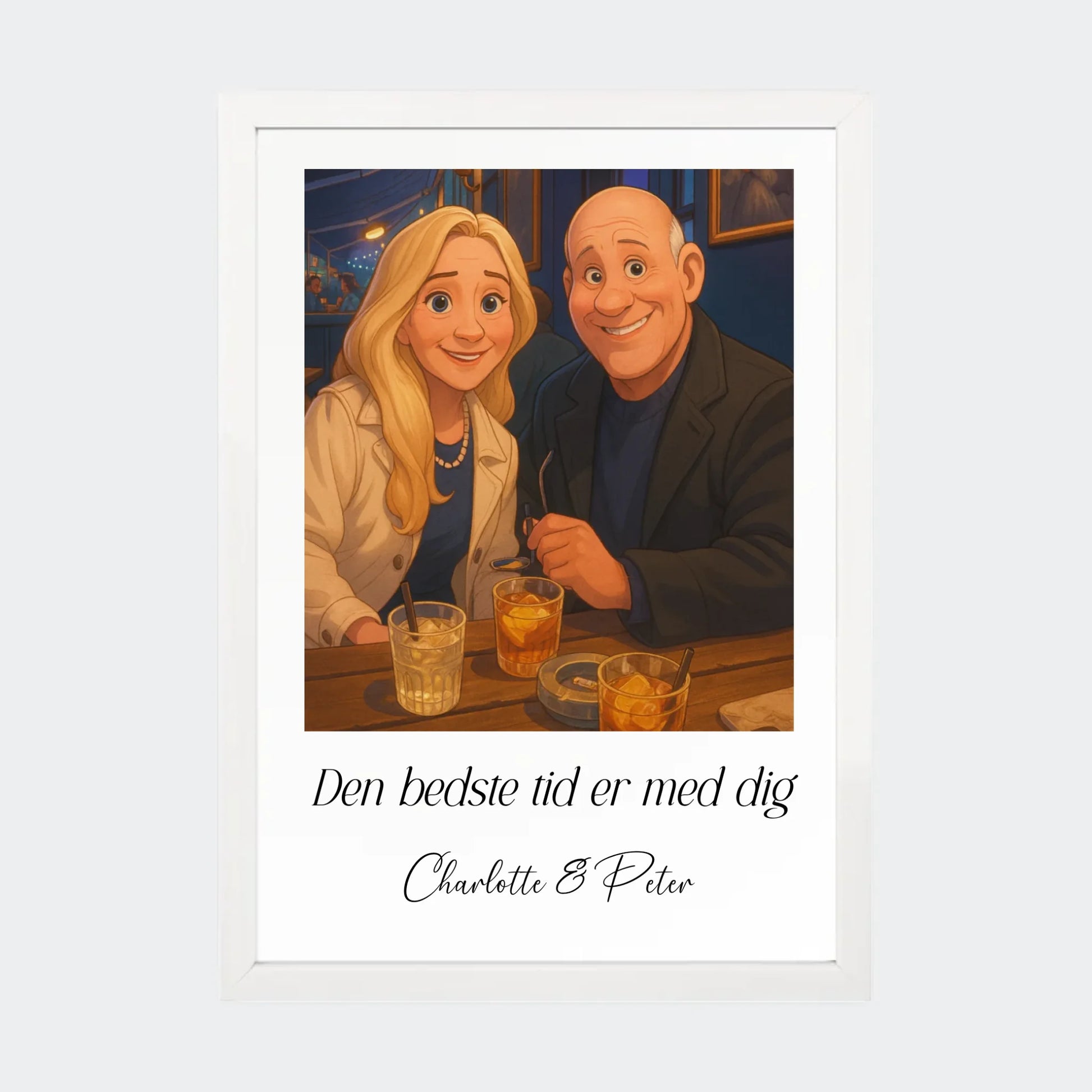 Plakat Ai genereret Disney - Upload eget billede Customizer TeeInBlue A4 Hvid A4