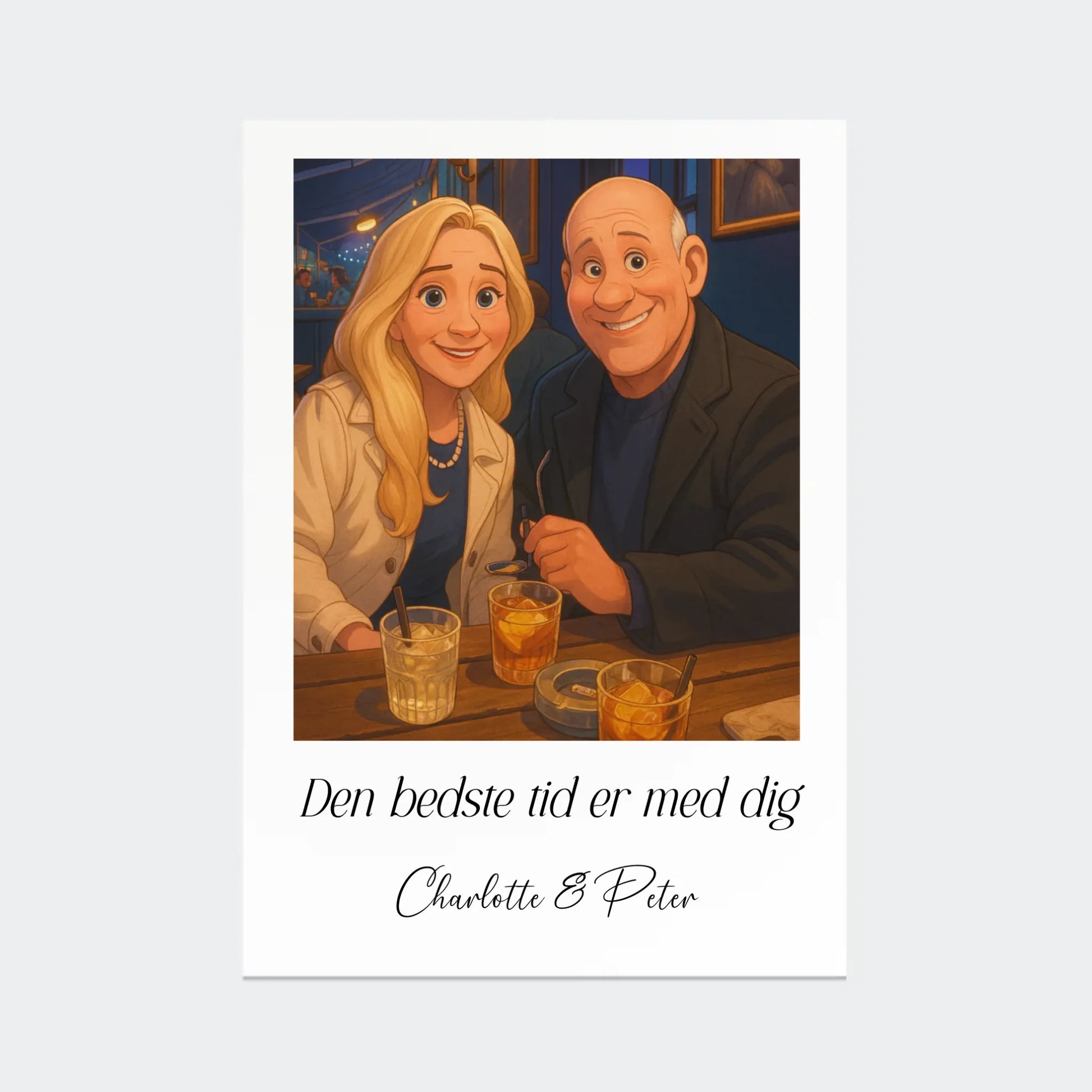 Plakat Ai genereret Disney - Upload eget billede Customizer TeeInBlue A2 Uden ramme A2