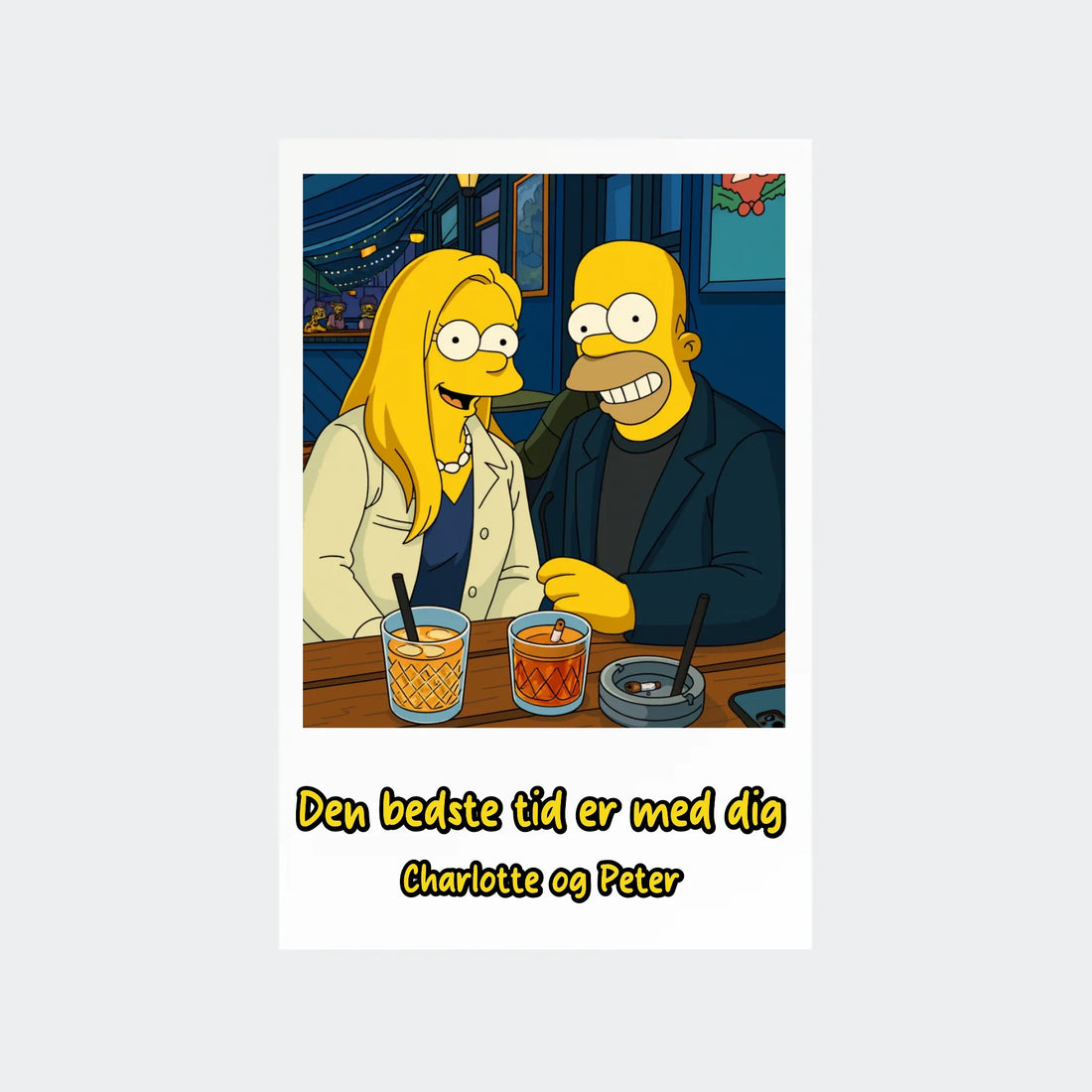 Plakat Ai genereret Simpsons - Upload eget billede Customizer TeeInBlue