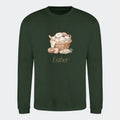 Sweatshirt til voksne - Strik Customizer TeeInBlue Print på front Forest Green Small