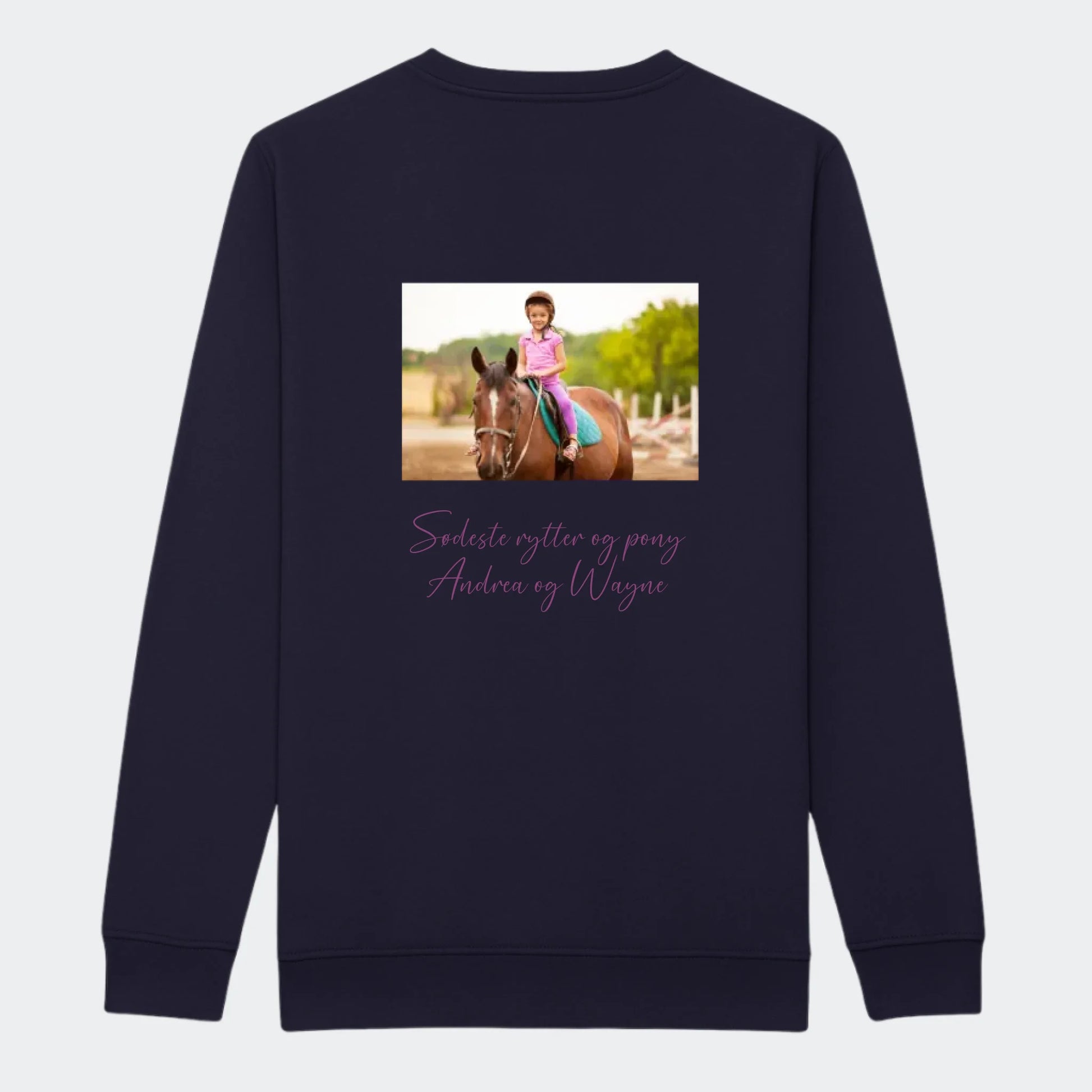 Sweatshirt til Junior - Upload eget billede Customizer TeeInBlue
