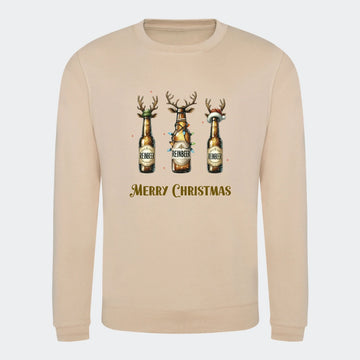 Sweatshirt til voksne - Reinbeer Customizer TeeInBlue Print på front Nude Small