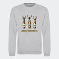 Sweatshirt til voksne - Reinbeer Customizer TeeInBlue Print på front Heather Grey Medium