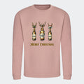 Sweatshirt til voksne - Reinbeer Customizer TeeInBlue Print på front Dusty Pink Small