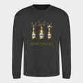 Sweatshirt til voksne - Reinbeer Customizer TeeInBlue Print på front Storm Grey Small