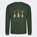 Sweatshirt til voksne - Reinbeer Customizer TeeInBlue Print på ryggen Forest Green Small