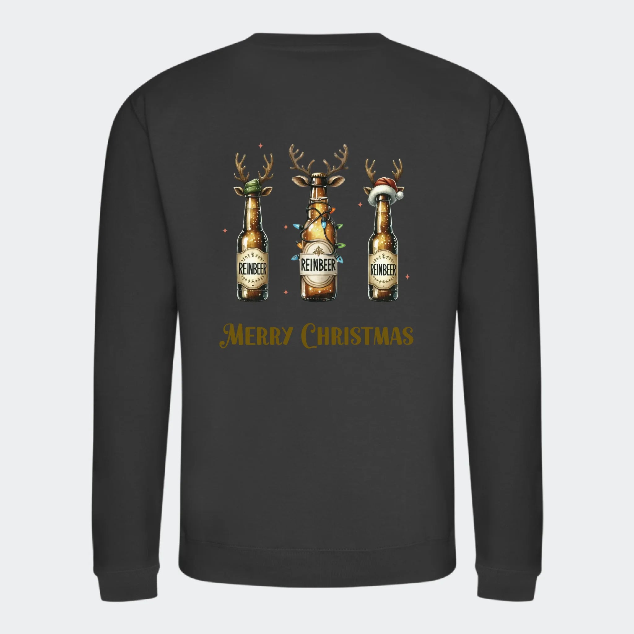 Sweatshirt til voksne – Reinbeer, stormgrå, set bagfra