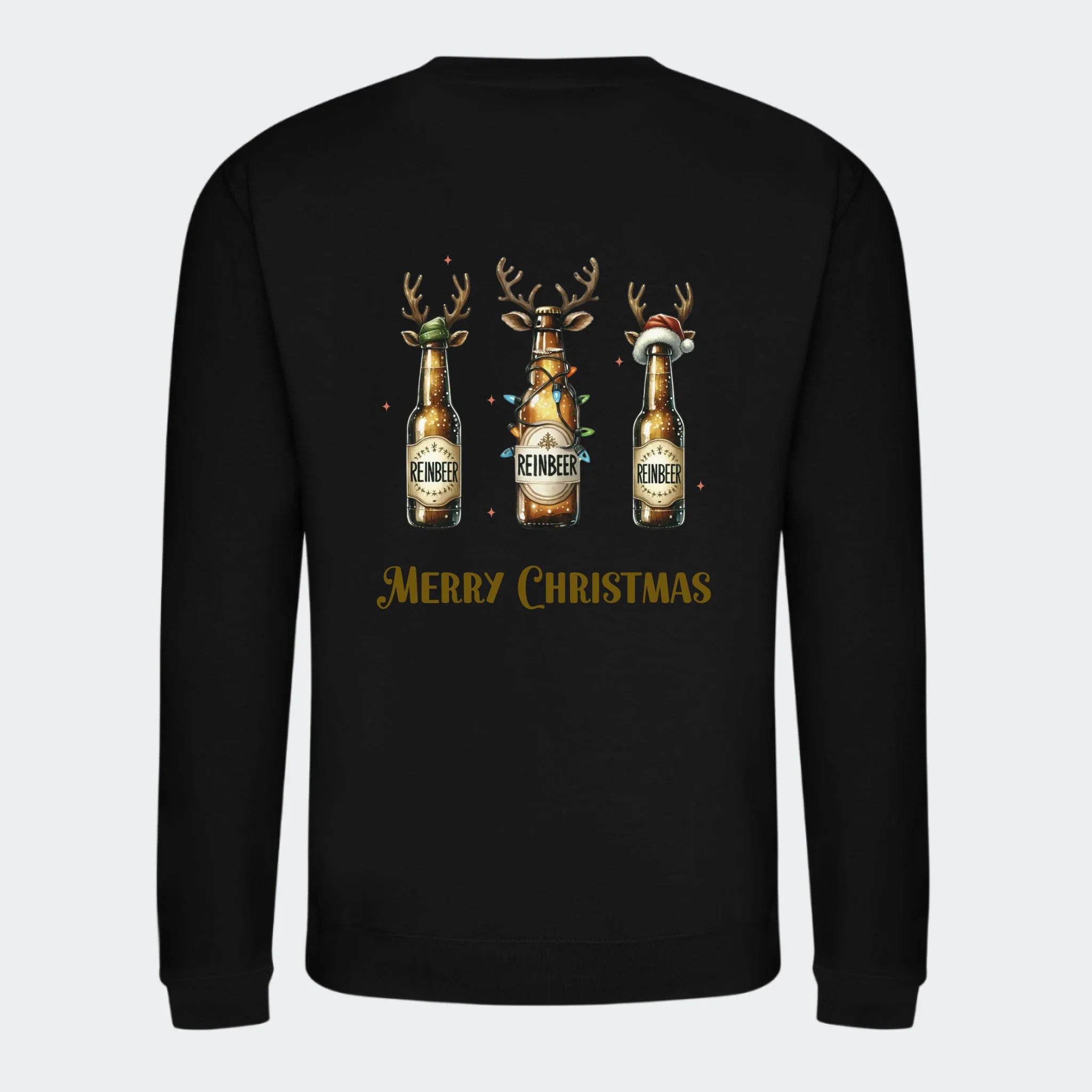 Sweatshirt til voksne – Reinbeer, sort, set bagfra