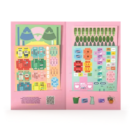 DIY til børn udstansningssæt til miniature badeværelse i papir fra Mouse Mansion