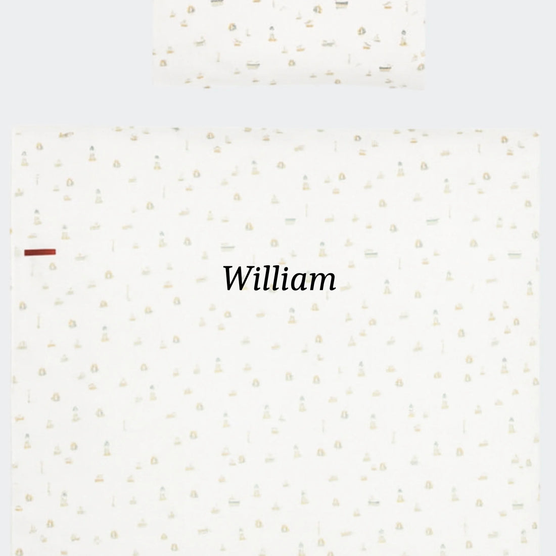 Little Dutch - Baby Sengesæt - Sailors Bay White Customizer TeeInBlue Little Dutch - Baby Sengesæt - Sailors Bay White Hvid 70x100