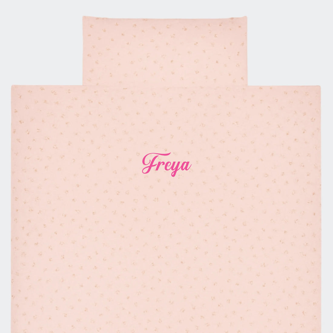 Little Dutch - Baby Sengesæt med navn - Little Pink Flowers Customizer TeeInBlue Little Dutch - Baby Sengesæt - Little Pink Flowers lyserød 70x100