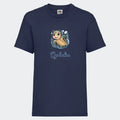 T-shirt til børn - Søde print, under vandet Customizer TeeInBlue T-shirt Print på front Navy 3-4 år