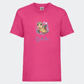 T-shirt til børn - Søde print, under vandet Customizer TeeInBlue T-shirt Print på front Fuchsia 3-4 år
