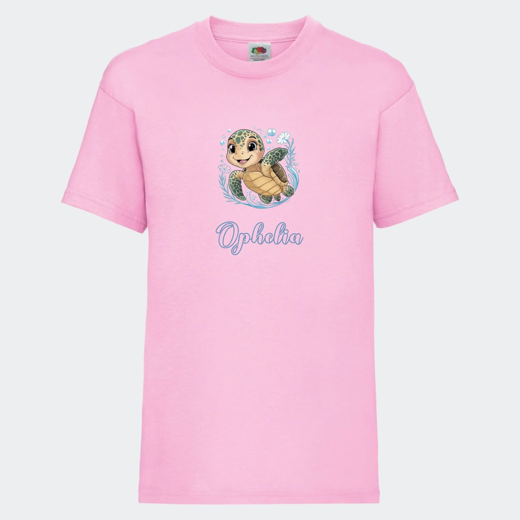 T-shirt til børn – Søde print, under vandet, T-shirt på front Lyserød 3-4 år