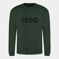 Sweatshirt til voksne - Mor med hjerter og navne Customizer TeeInBlue Print på front Forest Green Small