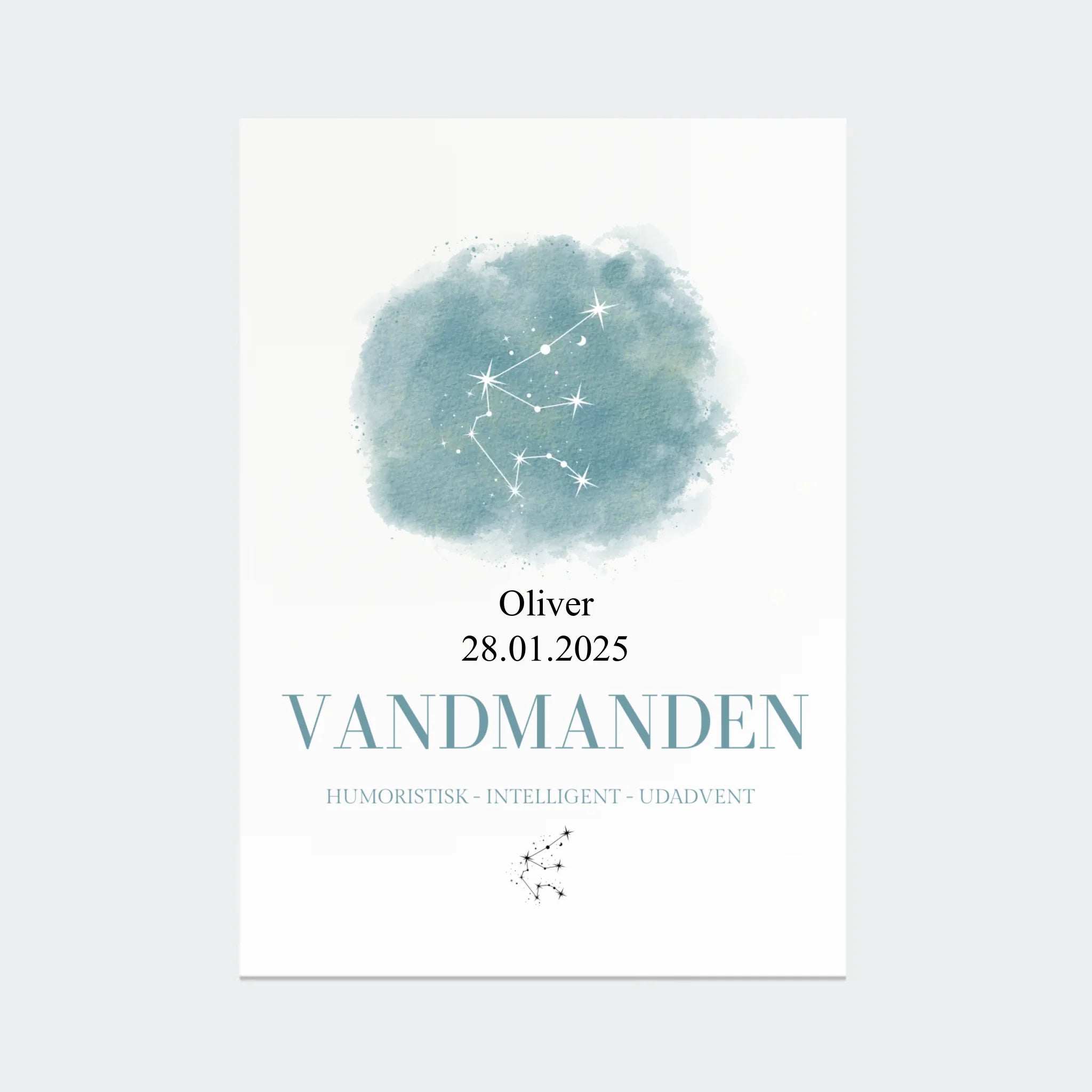 Stjernetegnsplakat – Vandmanden, A3 uden ramme