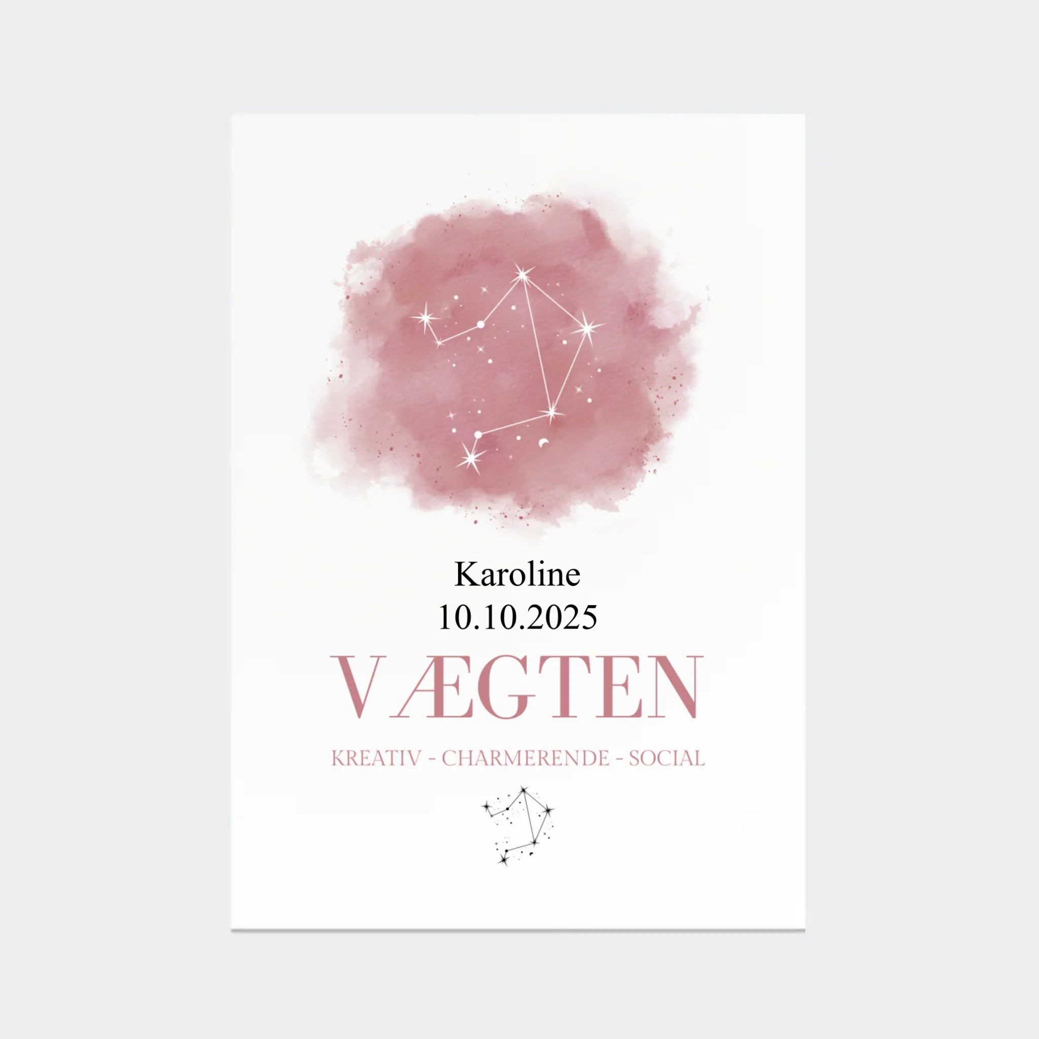 Stjernetegnsplakat – Vægten, A2 uden ramme