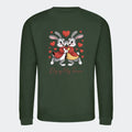Personlig Sweatshirt til Valentinsdag - Din Kærlighedserklæring Unik Min Egen Verden.dk Print på ryggen Forest Green Small