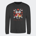 Personlig Sweatshirt til Valentinsdag - Din Kærlighedserklæring Unik Min Egen Verden.dk Print på front Storm Grey Small