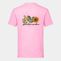 T-shirt til voksne - Peace, love, sunshine Customizer TeeInBlue