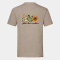 T-shirt til voksne - Peace, love, sunshine Customizer TeeInBlue