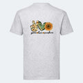 T-shirt til voksne - Peace, love, sunshine Customizer TeeInBlue