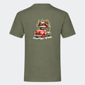 T-shirt til voksne - Bil med juletræ Customizer TeeInBlue