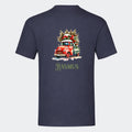 T-shirt til voksne - Bil med juletræ Customizer TeeInBlue