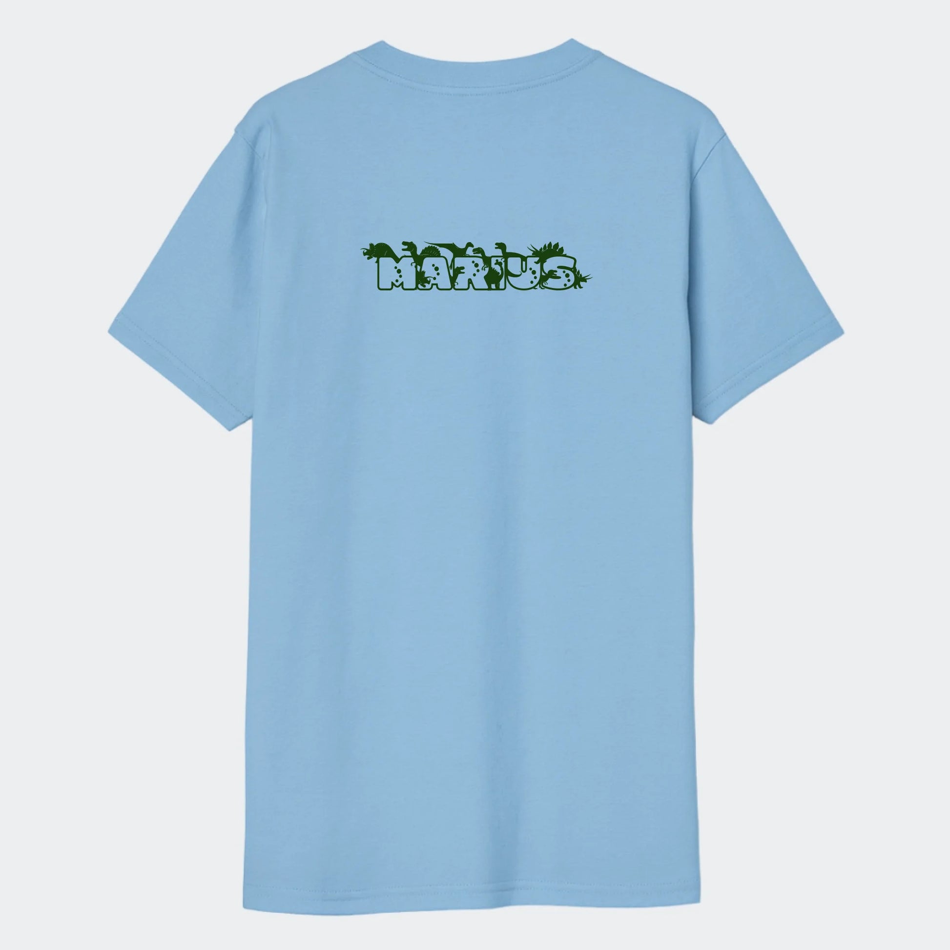 T-shirt til børn - Dino skrift Customizer TeeInBlue