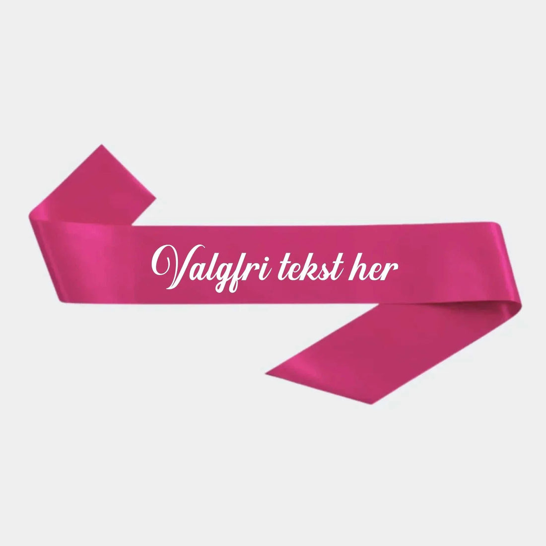 Pink ordensbånd med valgfri tekst til personlige festlige anledninger