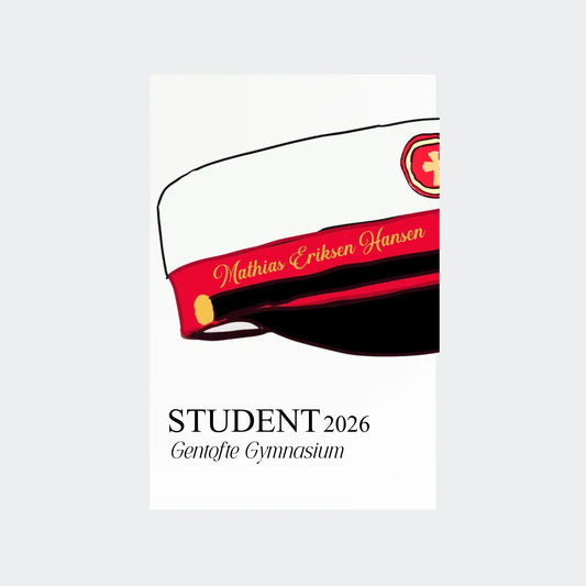 Plakat – STX student 2026, 10 × 15 uden ramme